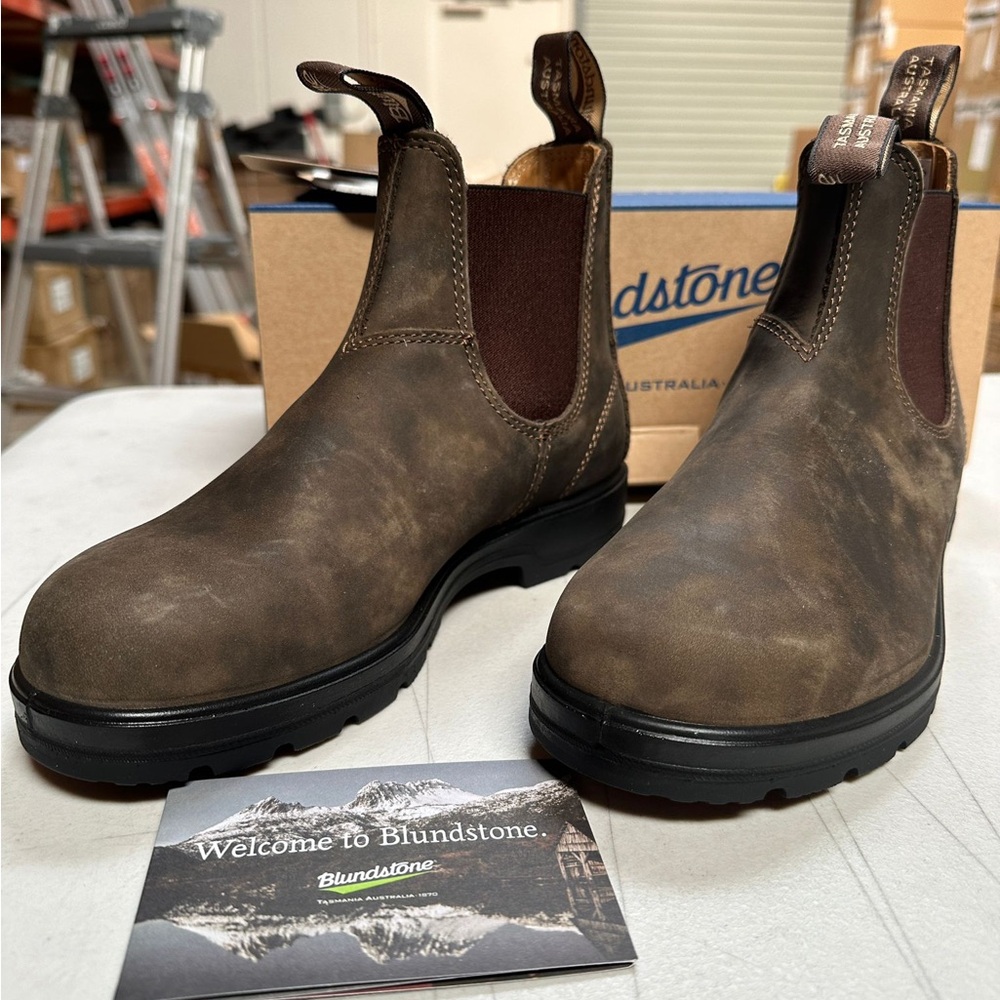 NWT/NWB BLUNDSTONE BOOTS Women’s 585 Rustic Brown - Picture 4 of 12